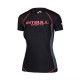 Pitbull_West_Coast_dámský_rashguard_Compression_krátký_rukáv_černo_korálový